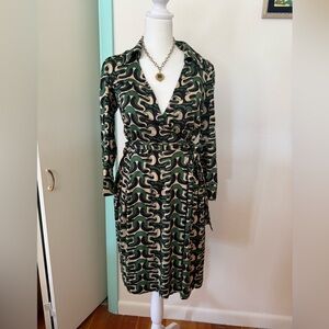 Diane von Furstenberg DVF Silk Wrap Dress
